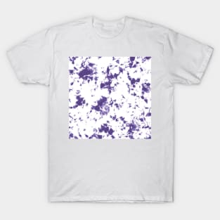 Grape violet and white Storm - Tie-Dye Shibori Texture T-Shirt